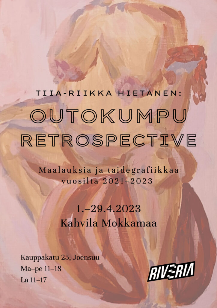 OUTOKUMPU RETROSPECTIVE -taidenäyttelyn juliste.